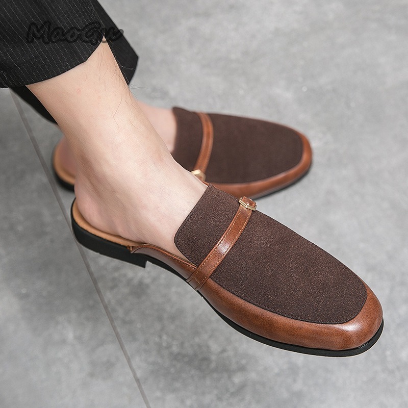 รองเท้าผู้ชายแบบสวมหนังเทียมแล - Suede Loafers Men บทวิจารณ์และราคา