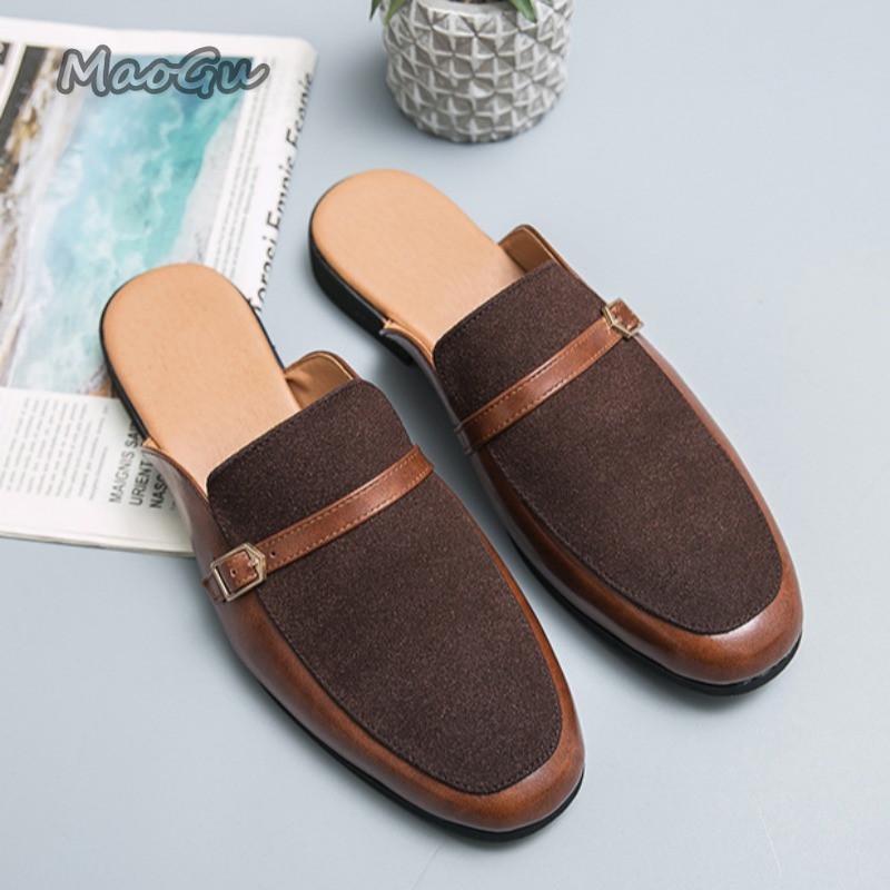 รองเท้าผู้ชายแบบสวมหนังเทียมแล - Suede Loafers Men บทวิจารณ์และราคา
