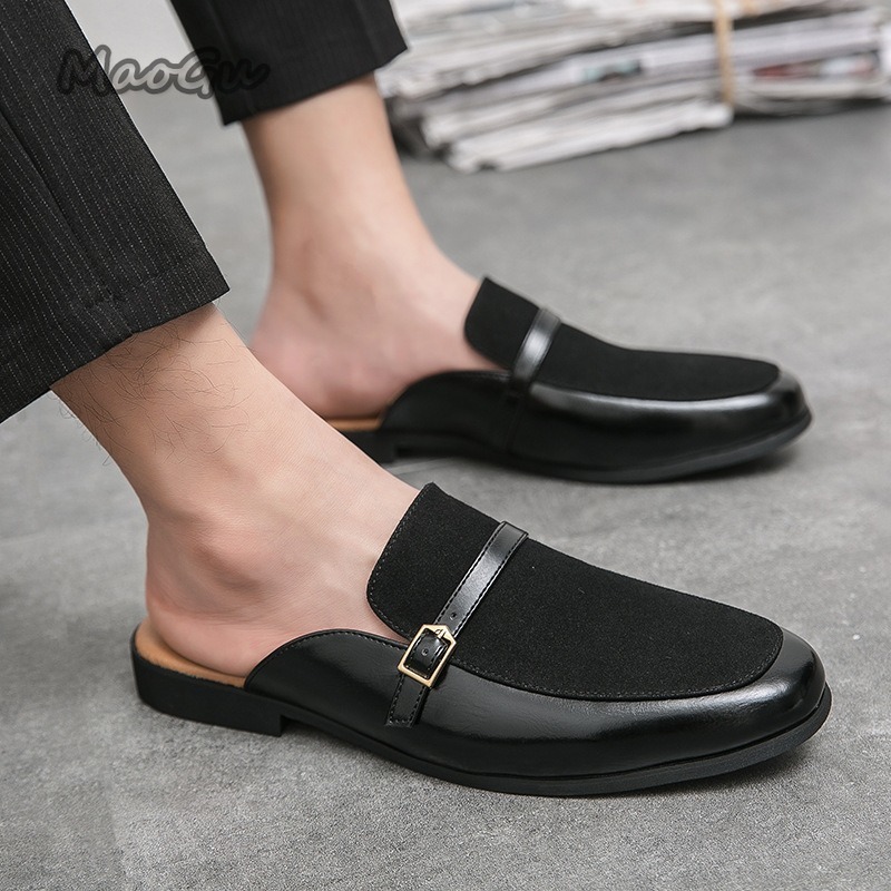 รองเท้าผู้ชายแบบสวมหนังเทียมแล - Suede Loafers Men บทวิจารณ์และราคา