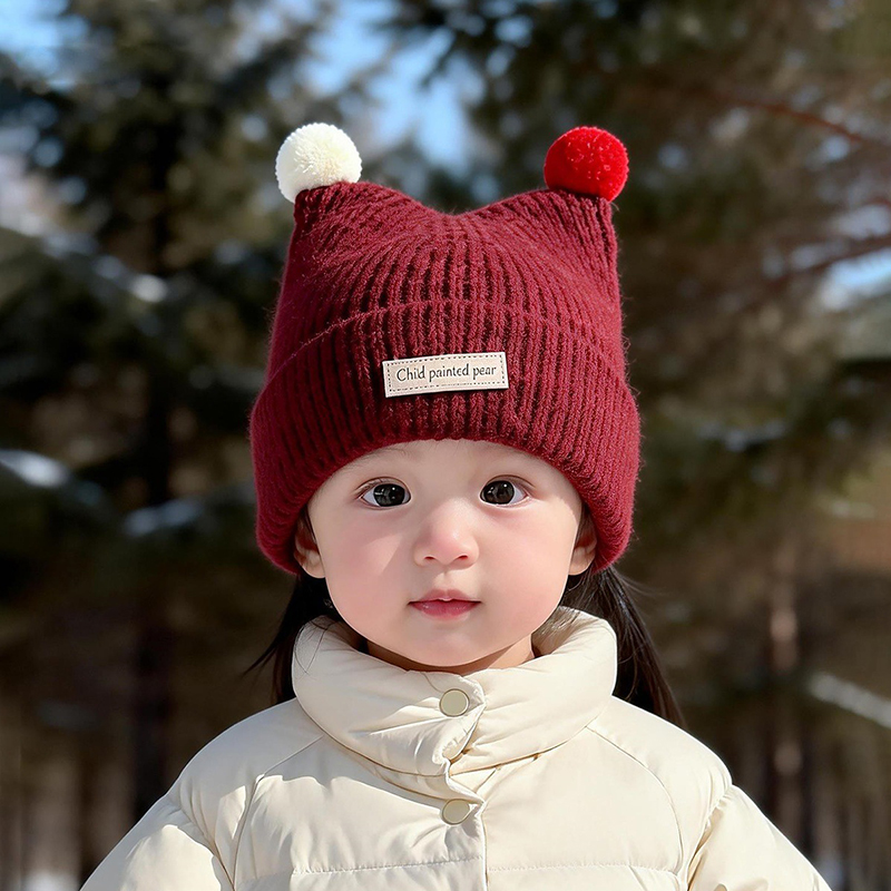 หมวกไหมพรมเด็กอายุ 1-4 ปี น่าร - Beanie Winter Hat บทวิจารณ์และราคา