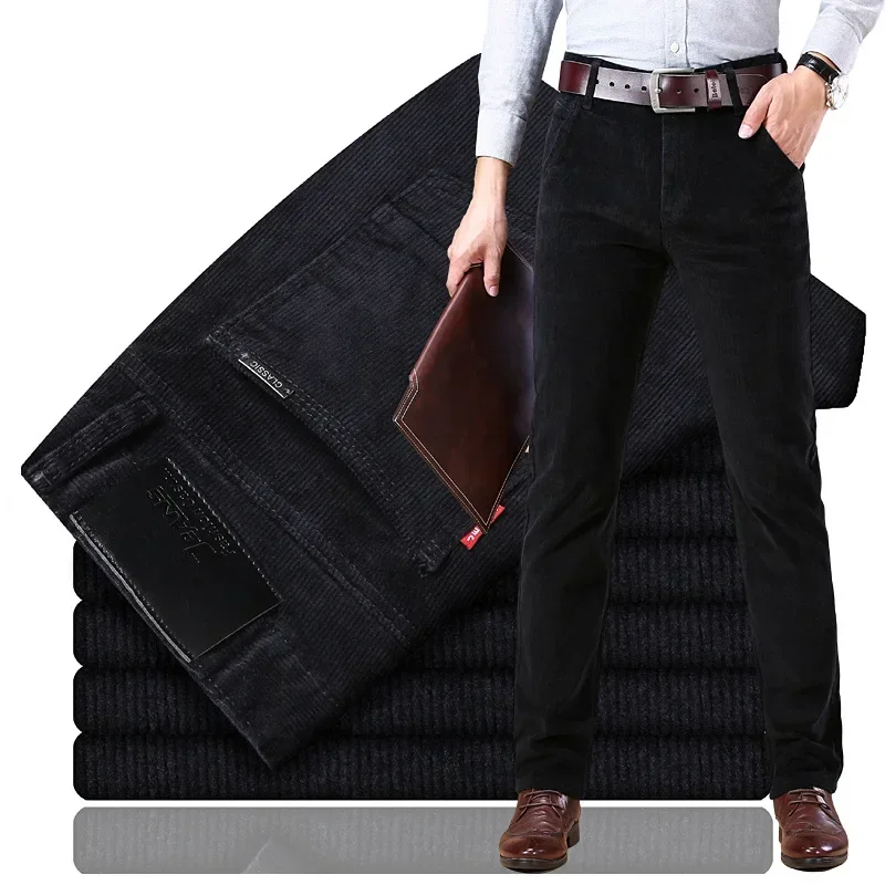 กางเกงขายาวผ้าลูกฟูกทรงตรงหลวม - Men'S Fashion Pants 2025 บทวิจารณ์และราคา