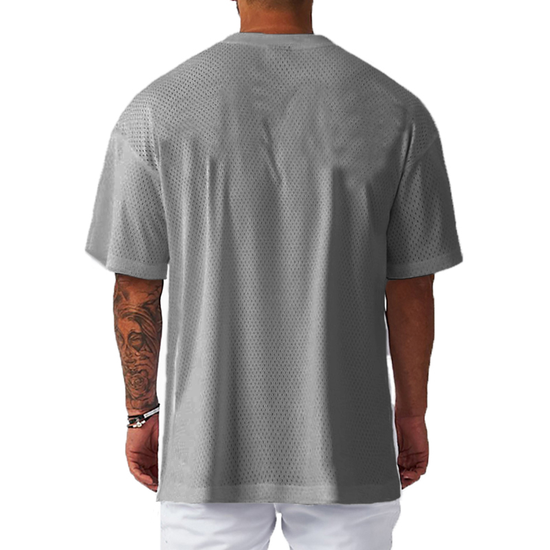 เสื้อแขนสั้นหลวมโอเวอร์ไซส์แห้ - Muscle Tee Workout บทวิจารณ์และราคา