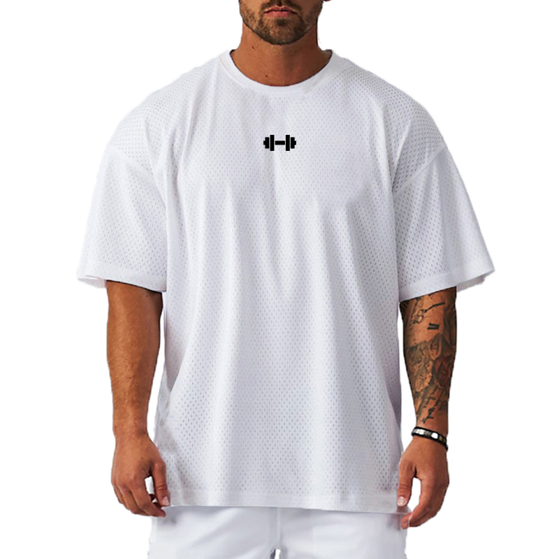 เสื้อแขนสั้นหลวมโอเวอร์ไซส์แห้ - Muscle Tee Workout บทวิจารณ์และราคา