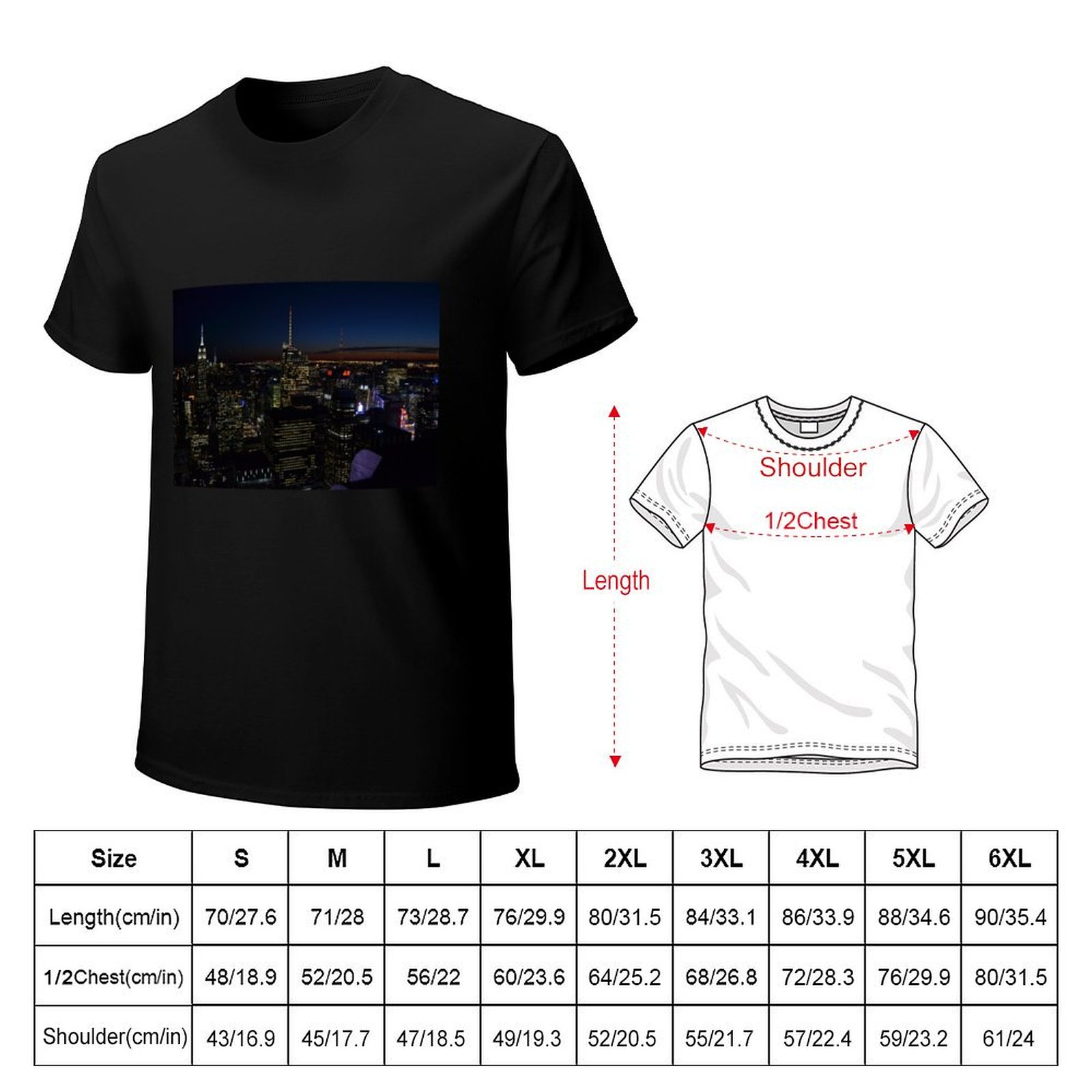 เสื้อยืด NYC by night แฟชั่นลำ - Men'S Fashion Nyc บทวิจารณ์และราคา