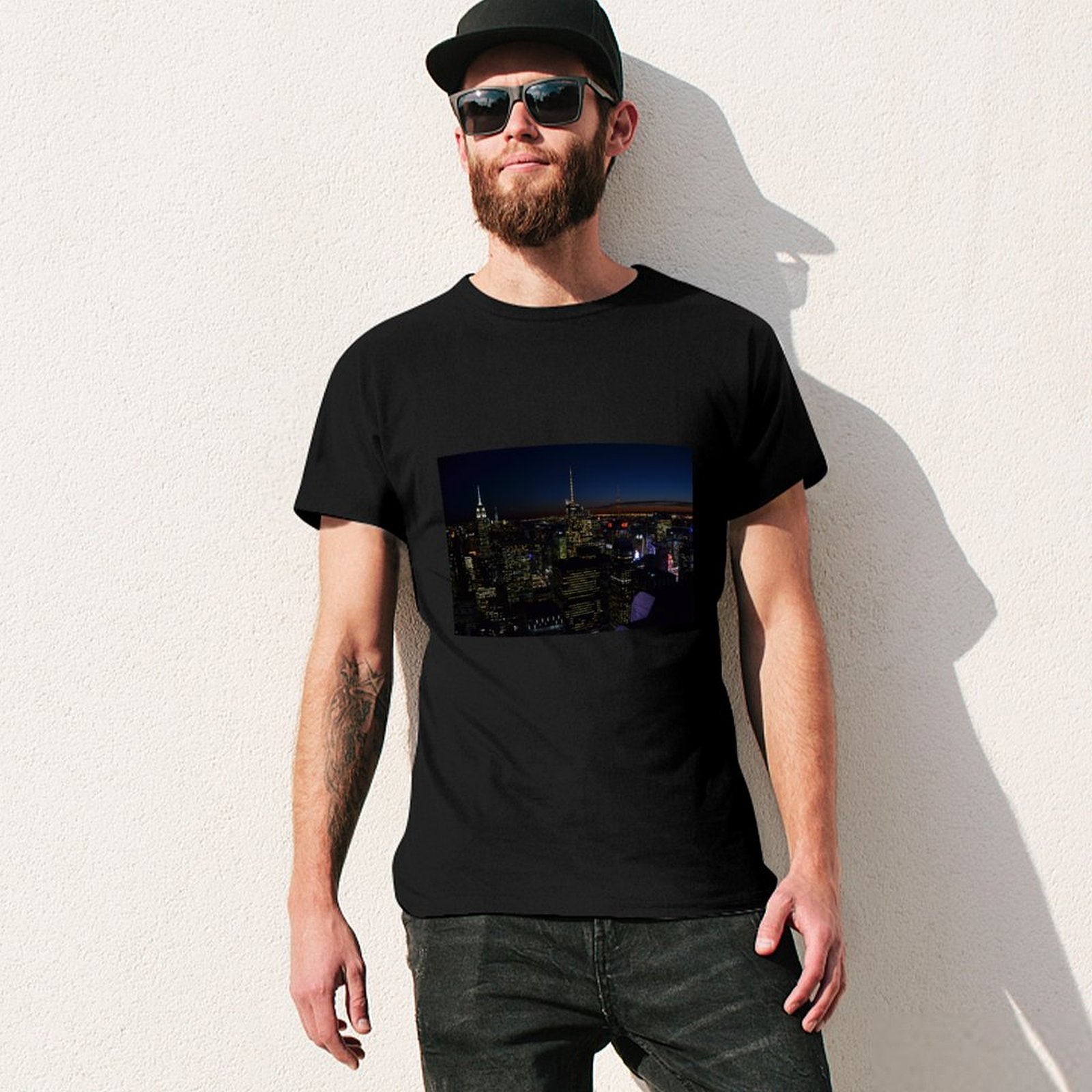 เสื้อยืด NYC by night แฟชั่นลำ - Men'S Fashion Nyc บทวิจารณ์และราคา