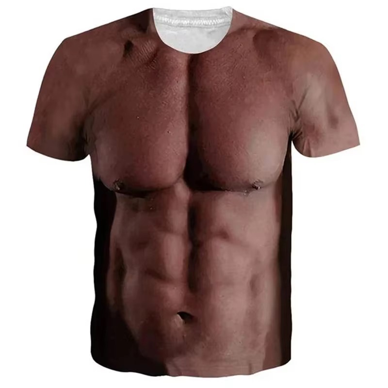 เสื้อยืดพิมพ์ลาย 3 มิติ ลายกล้ - Muscle Tee Workout บทวิจารณ์และราคา