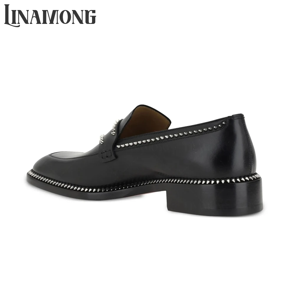 รองเท้าโลฟเฟอร์สีดำทรงอัลมอนด์ - Suede Loafers Men บทวิจารณ์และราคา