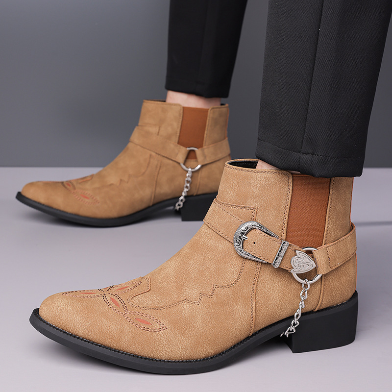 รองเท้าบูทคาวบอยวินเทจสำหรับผู - Men Fashion Vintage บทวิจารณ์และราคา
