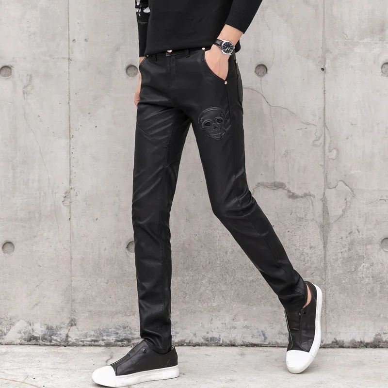2025 ใหม่ผู้ชายสีดํากางเกงหนัง - Men'S Fashion Pants 2025 บทวิจารณ์และราคา