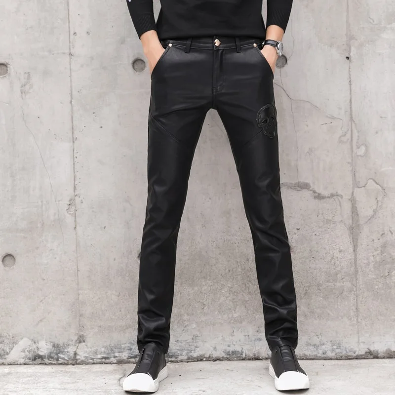 2025 ใหม่ผู้ชายสีดํากางเกงหนัง - Men'S Fashion Pants 2025 บทวิจารณ์และราคา