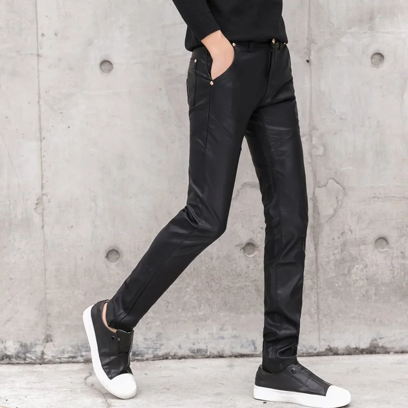 2025 ใหม่ผู้ชายสีดํากางเกงหนัง - Men'S Fashion Pants 2025 บทวิจารณ์และราคา