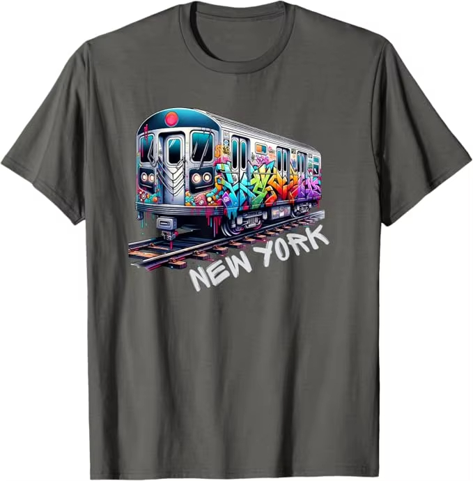 เสื้อยืดลายกราฟฟิตี้รถไฟนิวยอร - Men'S Fashion Nyc บทวิจารณ์และราคา