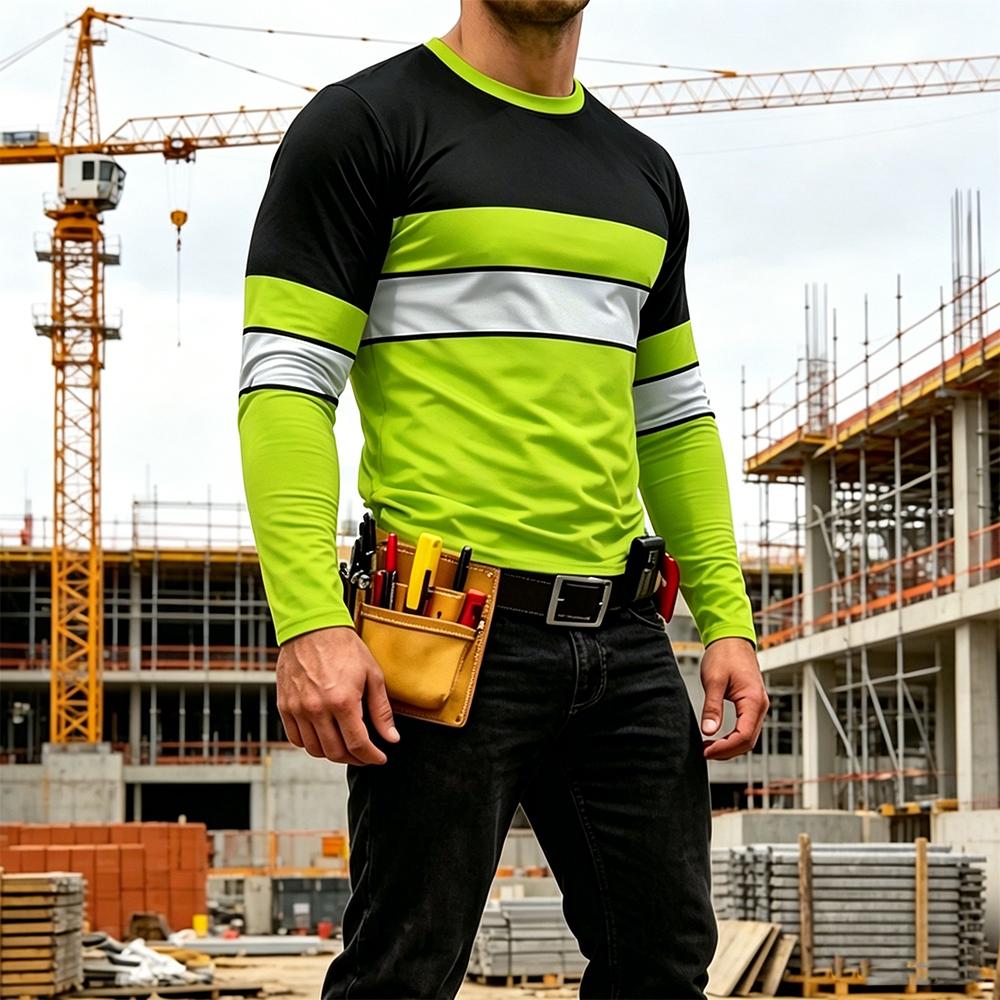 เสื้อยืดแขนยาวลายทางสีสันสดใสค - Men Fashion Upper บทวิจารณ์และราคา