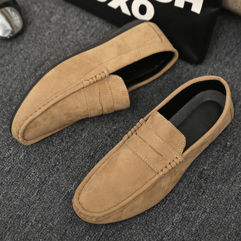 รองเท้าโลฟเฟอร์ผู้ชายน้ําหนักเ - Suede Loafers Men บทวิจารณ์และราคา
